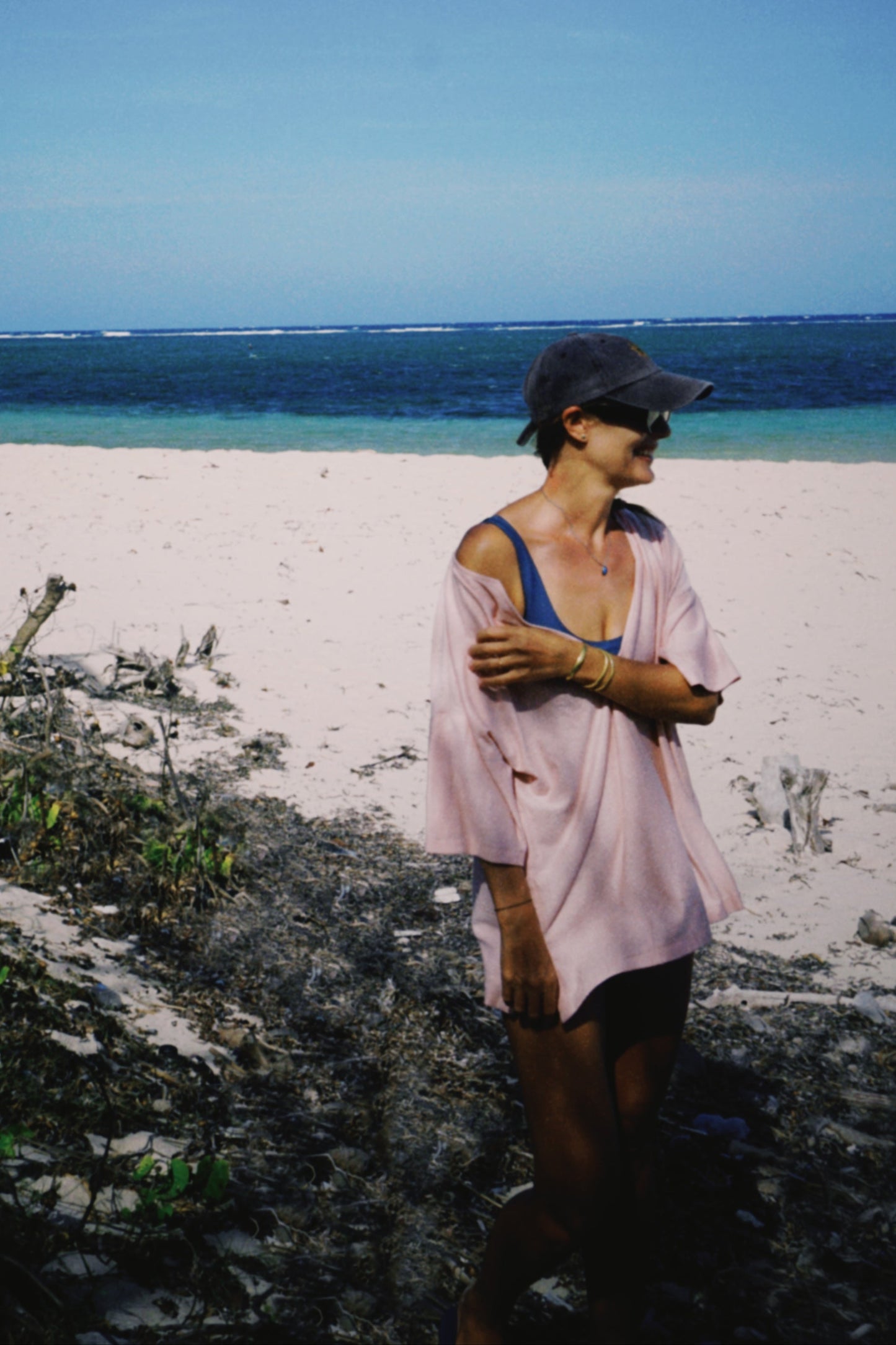 Sweet Peach Terry Poncho