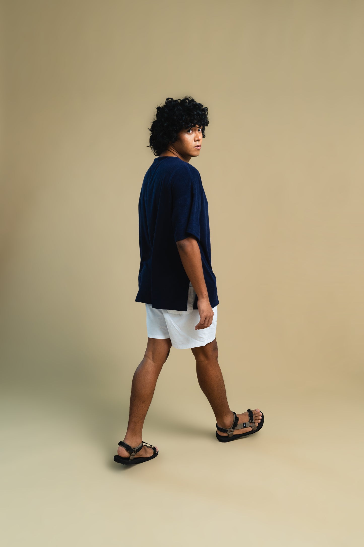 Midnight Blue Terry Poncho