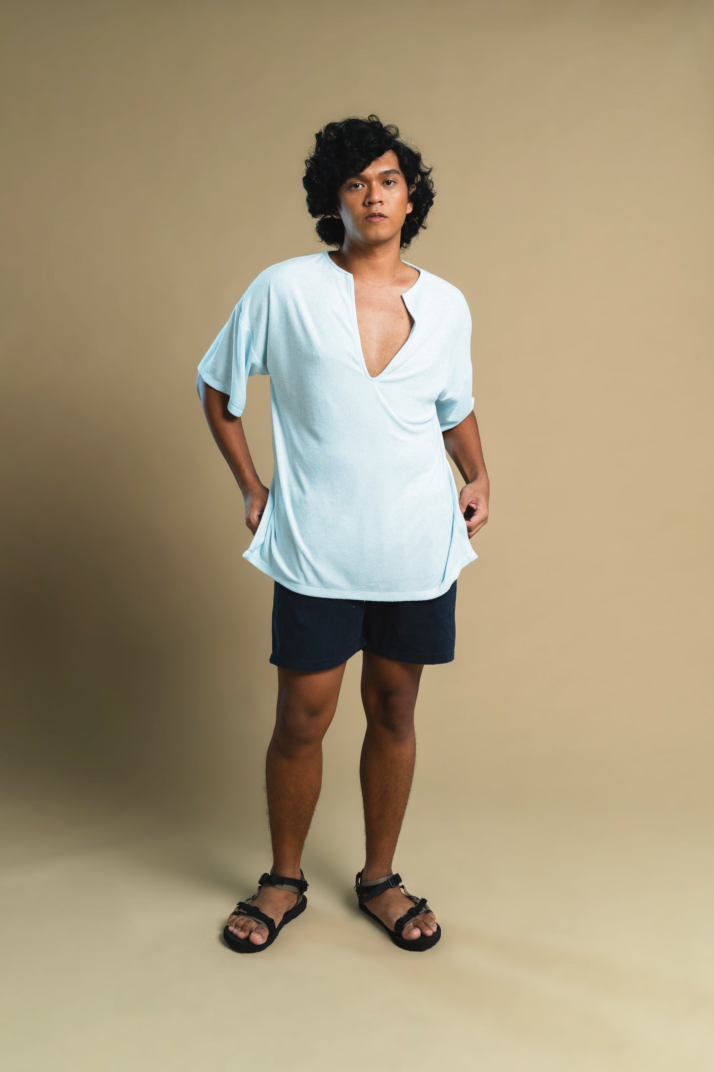 Skyberry Terry Poncho