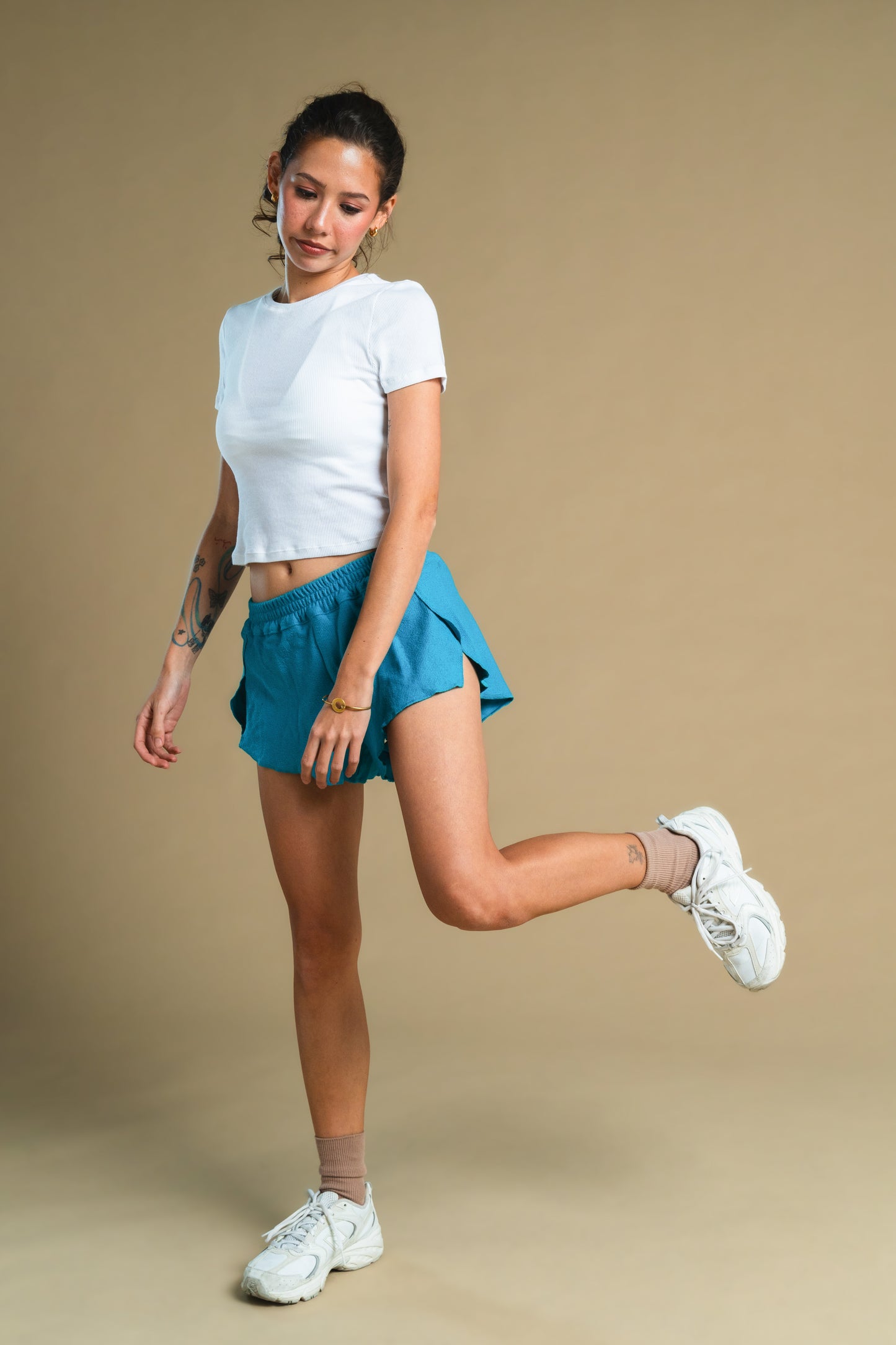 Tropical Turquoise Terry Shorts