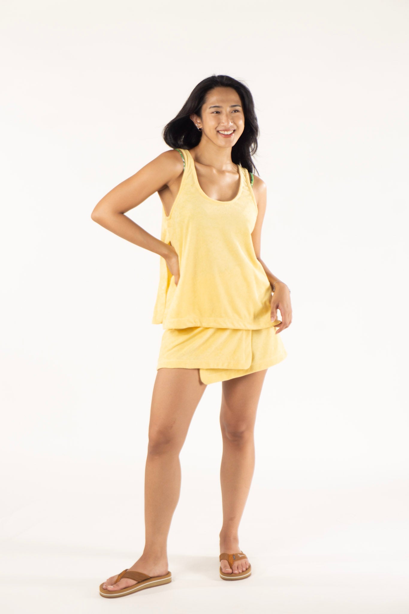 Butter Terry Wrap Skirt