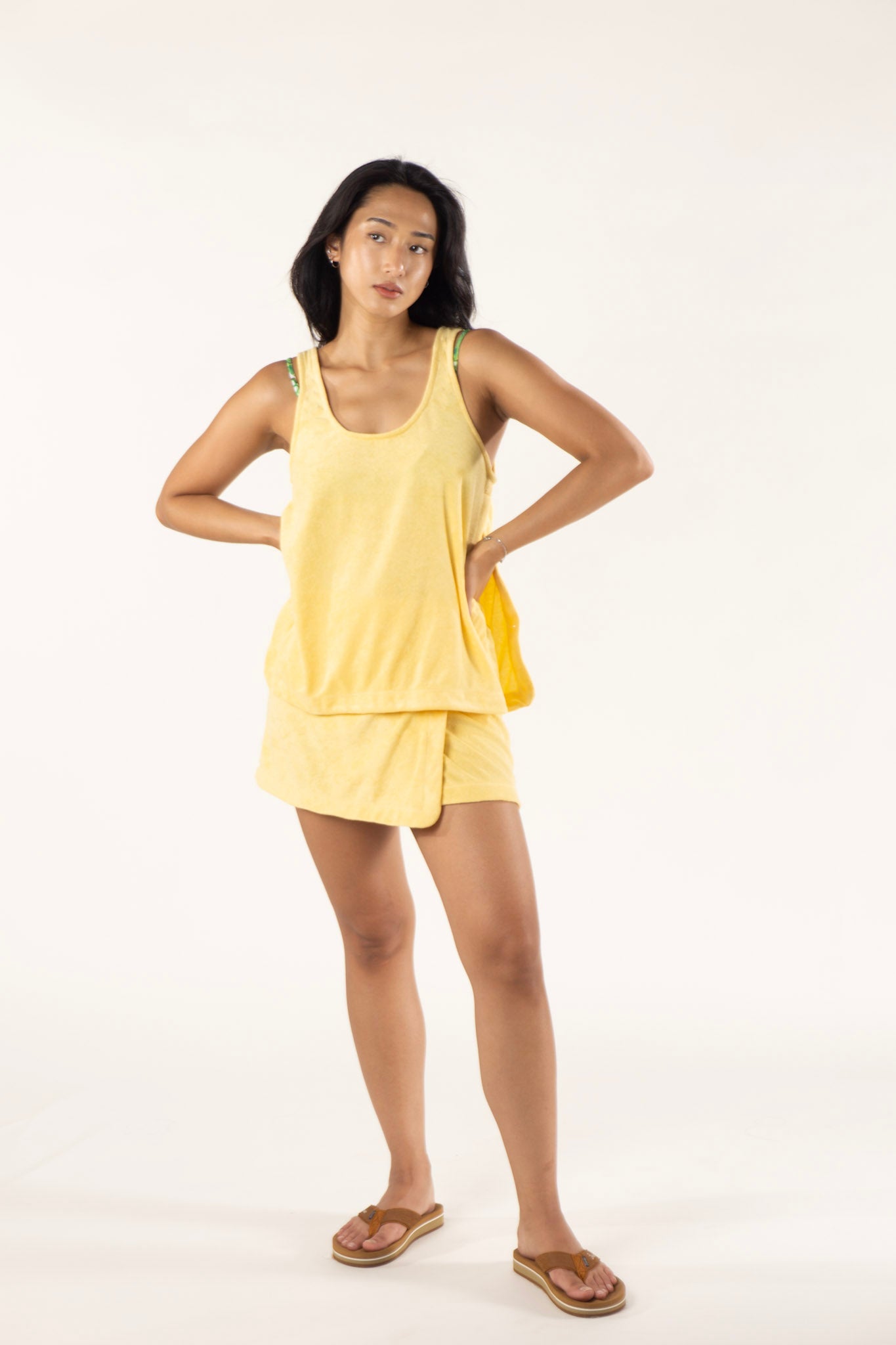 Butter Terry Wrap Skirt