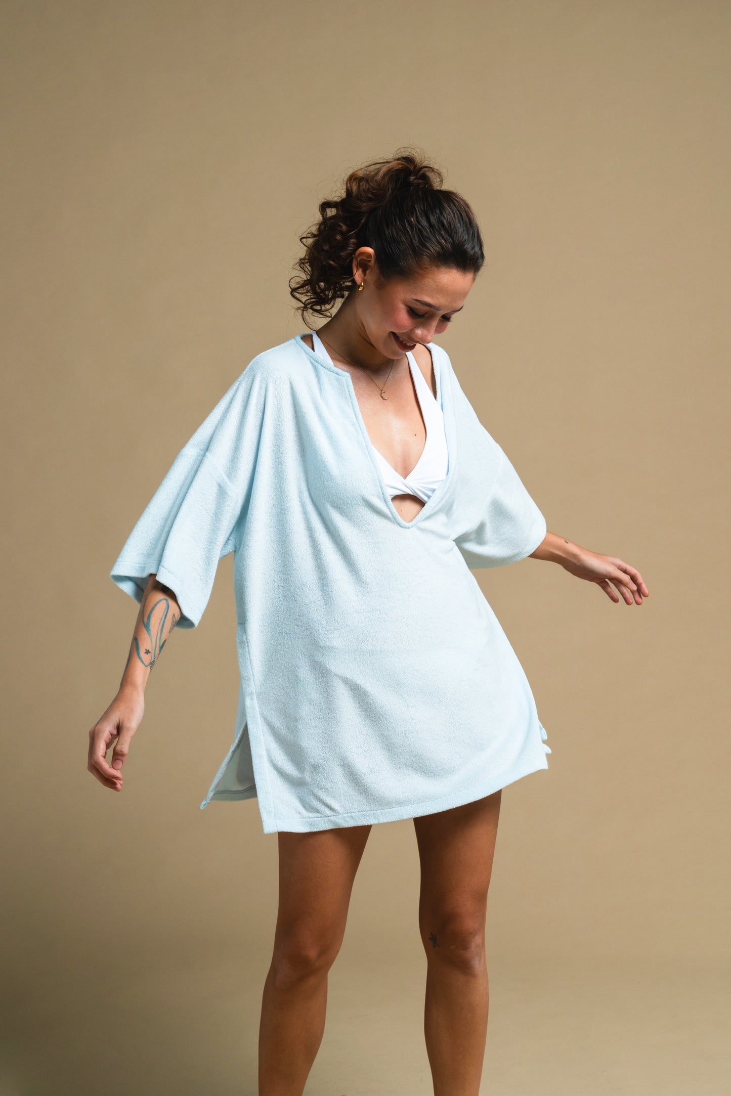 Skyberry Terry Poncho