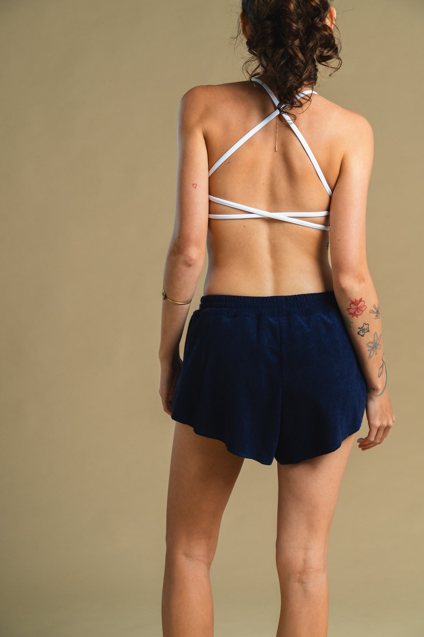 Midnight Blue Terry Shorts